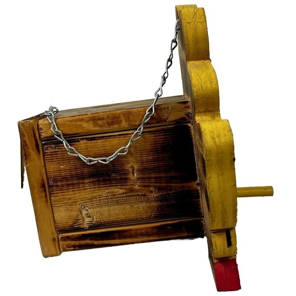 WINNIE the POOH Handmade Wooden Bird House Decoration Nesting Box or Decoration - Picture 3 of 10